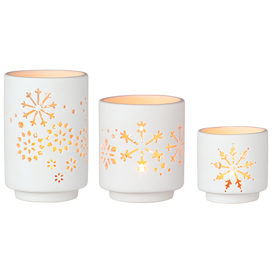 Snowflake ljuslyka 3-set - Räder